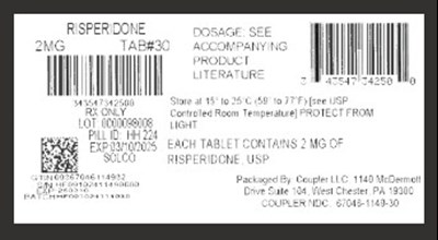 Label (Risperidone 2mg)